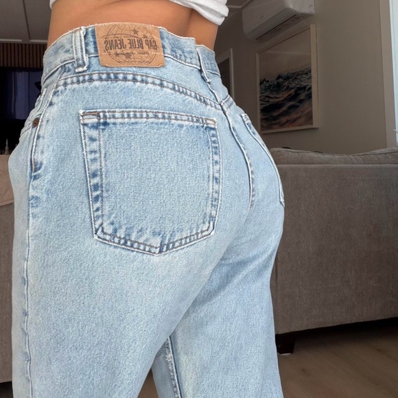 GAP Denim - Vintage Gap 90s Reverse Gap Mom Straight Leg Denim Jeans Size 16 33.5”